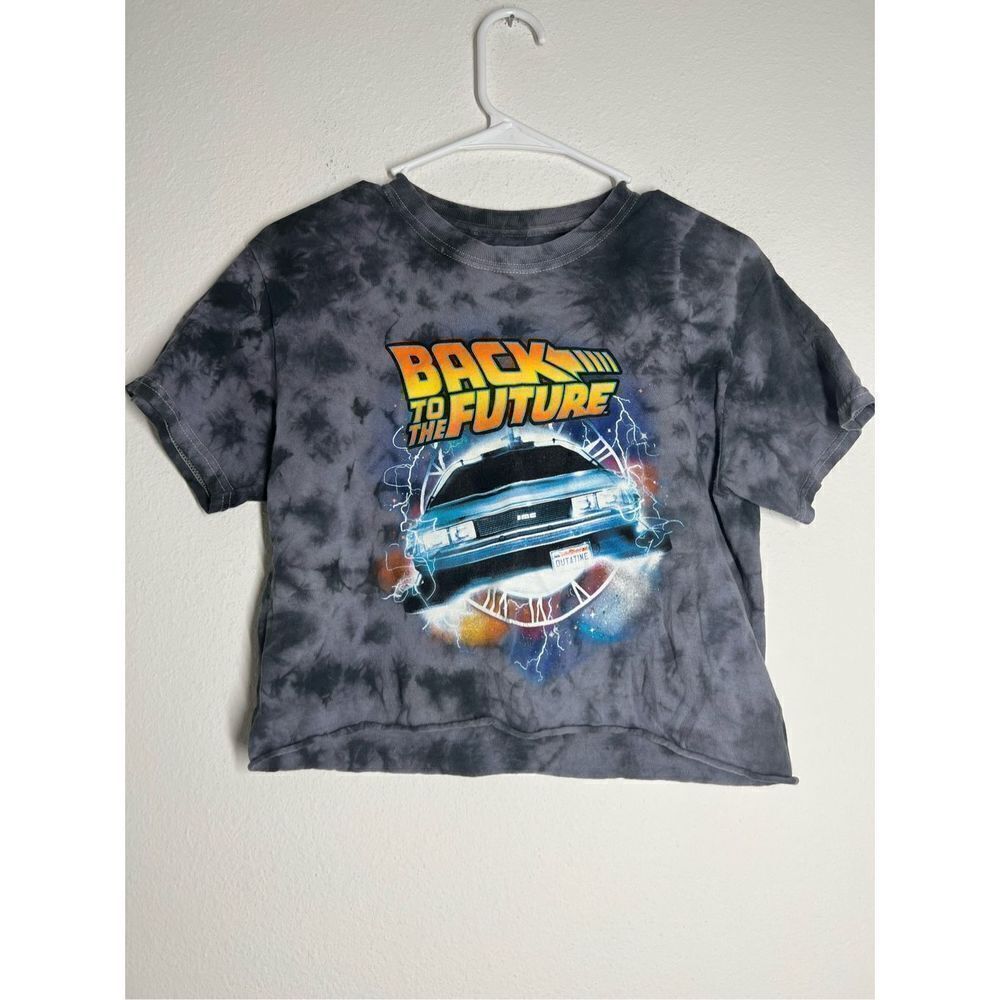 back to the future graphic crop top size S